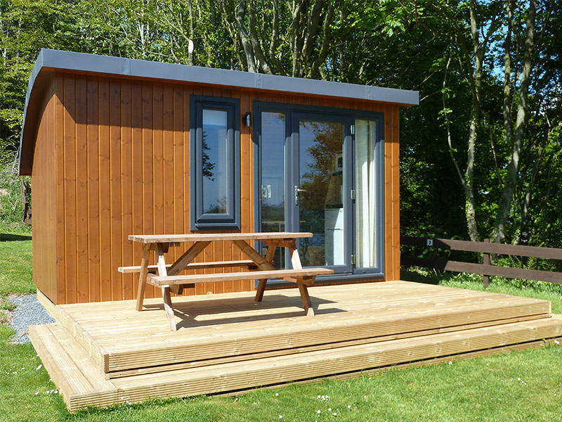 Seaward glamping cabin